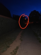 Foto: Defekte Straßenlaterne  