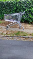 Foto: Zurück gelassener Einkaufswagen  