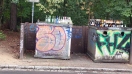 Foto: Total überfüllter Glascontainer  