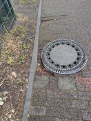 Foto: Gehweg abgesackt  
