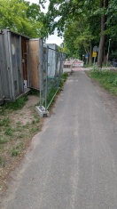 Foto: FGü Ziesar Landstraße - Baustellensicherung unzureichend  