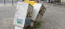 Foto: Umgekippt Stromverteiler 