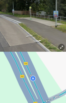 Foto: Beidseitige Bus-Haltestellen Brandenburg, Belziger Chaussee - Wann kommen beidseitig Fahrradbügel? 