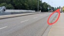 Foto: Havelbrücke - neues Segment Regenabläufe vollständig verstopft  