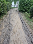 Foto: Uferweg am Seegarten durch Erosion beschädigt 