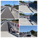 Foto: Baustelle B1/B102 Geh/Radwegflächen gefährlich durch LS Dienstleister blockiert  