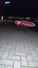 Foto: Stoppschild an der Hauptstraße 