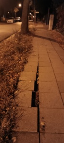 Foto: Gehwegplatten vor Karl-Marx-Str 116  