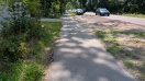 Foto: Nach Baustellenabschluss ausstehende Reparatur, Reinigung und Verkehrssicherheit des geh und Radweg offen  