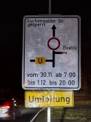 Foto: Strasensperrung 