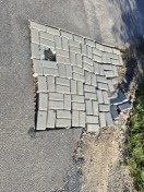 Foto: Mangelhafte Straße  