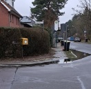 Foto: Riesenpfützen am Briefkasten 