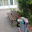 Foto: Mülleimer übervoll 