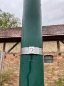 Foto: Defekte Strassenlampe, Schlepzig, Laterne Nr 2 