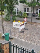 Foto: Abräumen der Straßen Sperrungen Rosenfest 