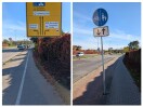 Foto: Geh- und Radweg seit über zwei Jahren nicht beräumt – Benutzungspflicht verletzt (Zanderstraße / B1–B102) 