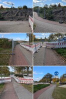 Foto: Baustelle Altstadt Bahnhof Brandenburg weiterhin fehlerhaft Radwegeführung  