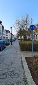 Foto: Rechtswidrige Anordnung Verkehrszeichen 237 und 240 in der Mühlenstraße  