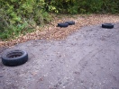 Foto: Illegal Altreifen entsorgt 