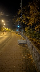 Foto: Weiterhin nicht Richtlinien konforme bzw. Gesetzliche pflichtige Absicherung Radwegflächen  