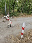 Foto: Zerstörung der Zufahrt Sicherung Englische Allee am Wappenhaus 