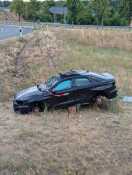 Foto: Verunfallter Audi Ortsausgang Luckenwalde B101 