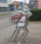 Foto: Das Kunstwerk ist beschmiert 