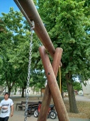 Foto: Schaukel-Klettergerüst defekt Koßdorf 