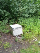 Rüdersdorf bei Berlin: Elektrogerät,  entsorgt   Foto: Elektrogerät,  entsorgt
