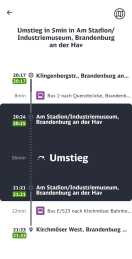 Foto: Vbbr - 2 Express Bus verpasst E Bus - entkoppelter Zubringer  