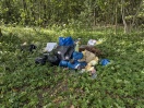 Foto: Illegale Müllsammlung im Wald Nähe Sandgrube Ladeburg 