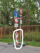 Foto: Warnbake gestohlen  
