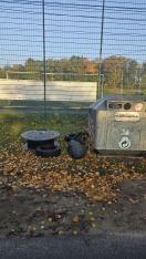 Foto: Reifen am Sportplatz Bruchmühle  