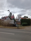 Foto: Laterne Nähe Kirche umgefahren 