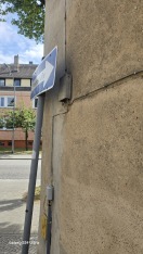 Foto: Einbahnstraßen Schild  