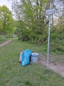 Foto: Müllbeutel nahe Spreewehr 