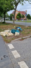 Foto: Müll am Straßenrand  