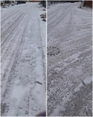 Foto: Straße komplett vereist 