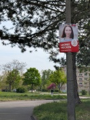 Foto: Wahlplakat SPD auf Juni 2024 