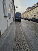 Foto: Blockierte Gehwege 