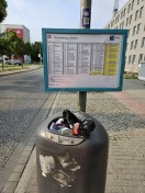 Foto: Mülleimer bis oben voll  