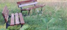 Foto: Ungepflegte Sitzmöglichkeit  