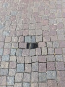 Foto: Loch in der Straße  
