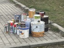 Foto: Müll- und Schadstoffentsorgung auf öffentlichem Mitfahrerparkplatz gegenüber LIDL/Polizei 