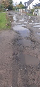 Foto: Sehr miserabler Straßenzustand 