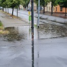 Foto: Überschwemmte Straße 