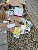 Foto: Müll auf der Goethestraße/ Ecke Gebhard-Ecklet-Straße  