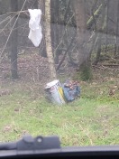 Foto: Müll am Plattenweg zwischen Stolpe und Bantikow 