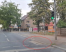 Foto:  Straßendecke beschädigt - Kreuzung Bachstr./ Ecke Marchlewskistr. 