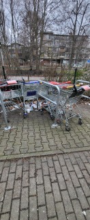 Foto: Abgestellte Einkaufswagen 